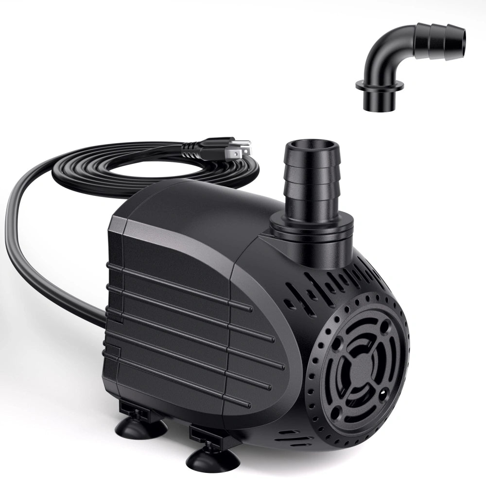 NFESOLAR 200GPH Ultra Quiet Submersible Pump | Dry Burn Protection & 5.4ft Lift KF203