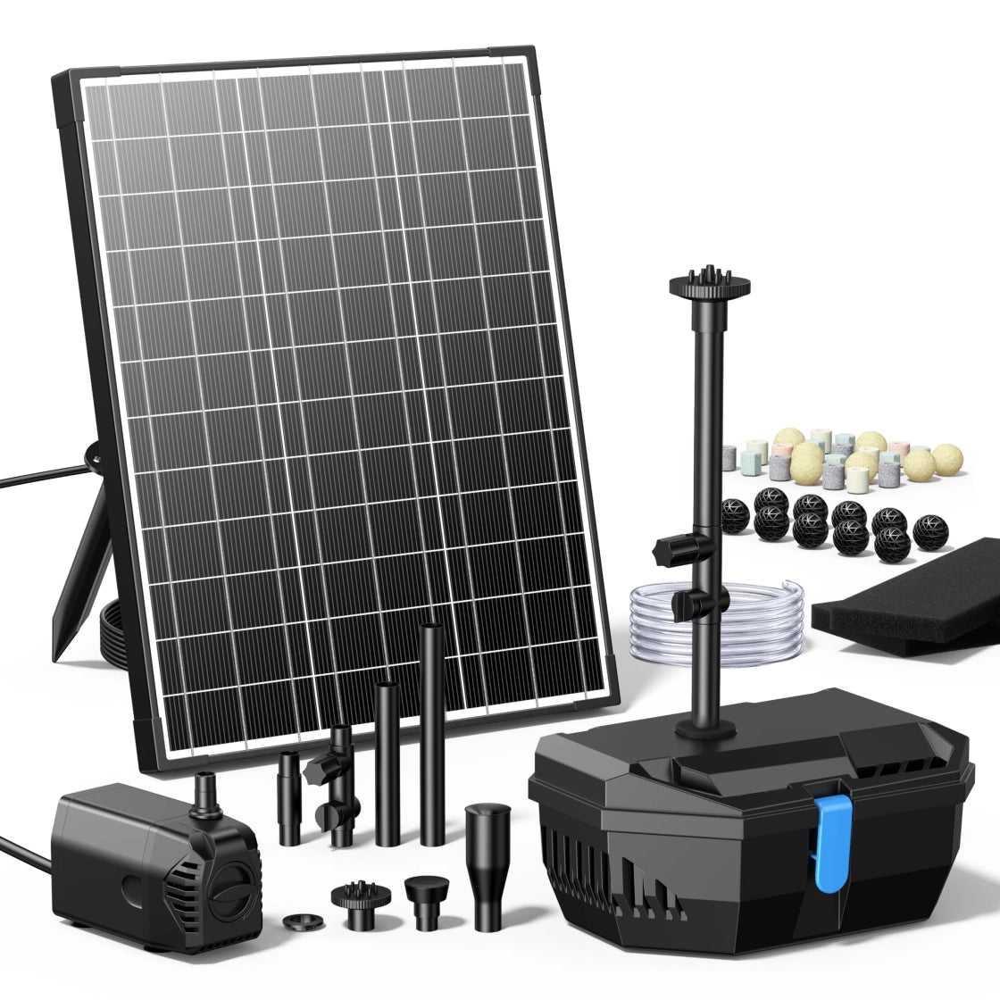 "Solar-Powered Water Pump Kit"
"Outdoor Solar Fountain Kit"
"Eco-Friendly Water Feature Setup"
"Solar Panel and Pump Set"
"Decorative Solar Water Feature Components"