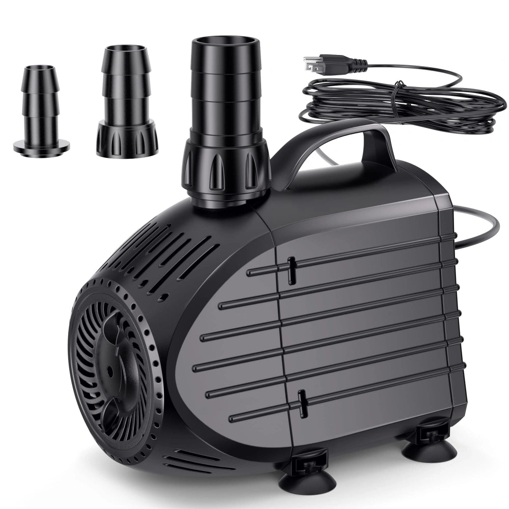 NFESOLAR 1200GPH Submersible Pump - Ultra Quiet, Dry Burn Protection for Ponds & Fountains KF208
