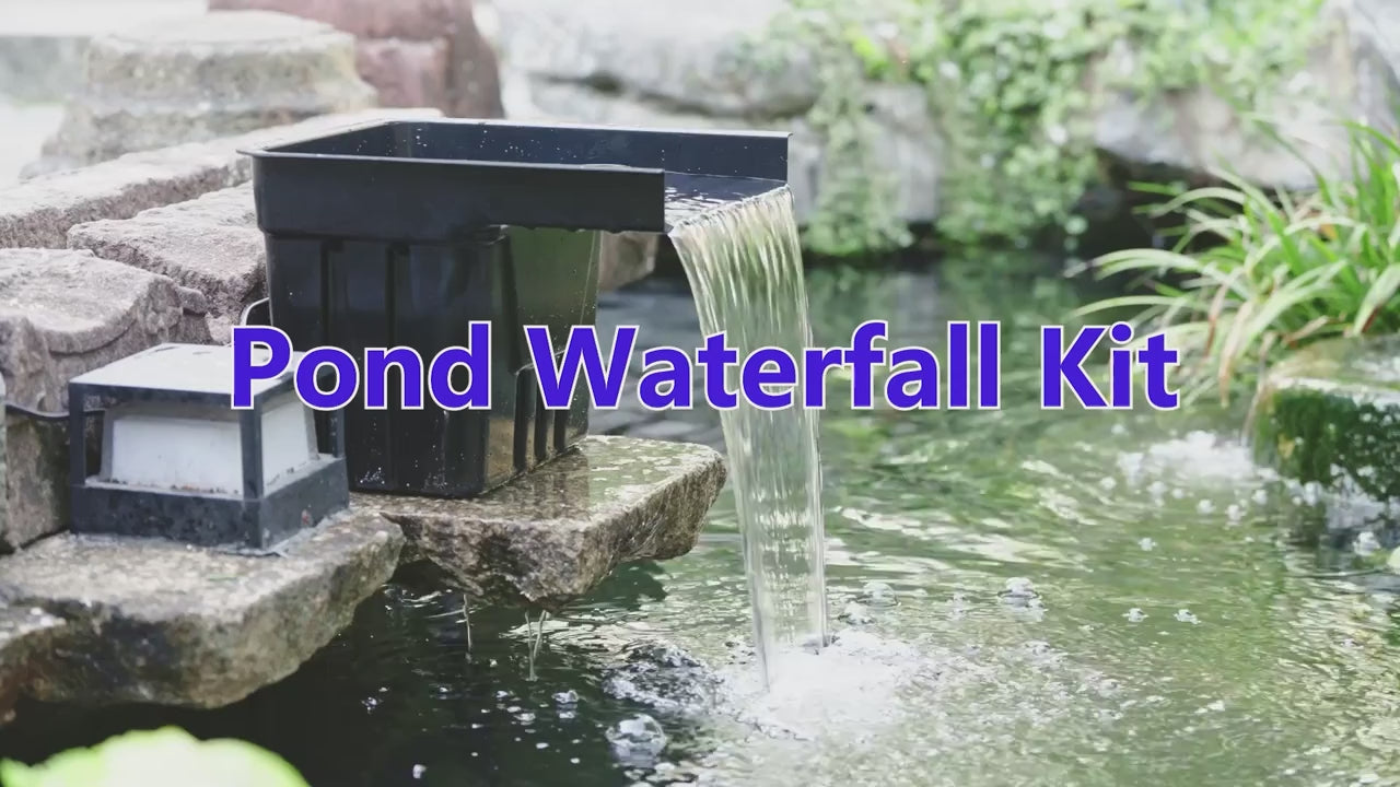 NFESOLAR 1200GPH Pond Waterfall Kit – 3000 Gallon Capacity