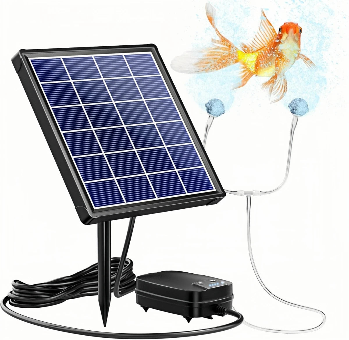 Solar-Powered Air Pump for Ponds and Aquariums: Enhance Oxygen Levels with Eco-Friendly Technology